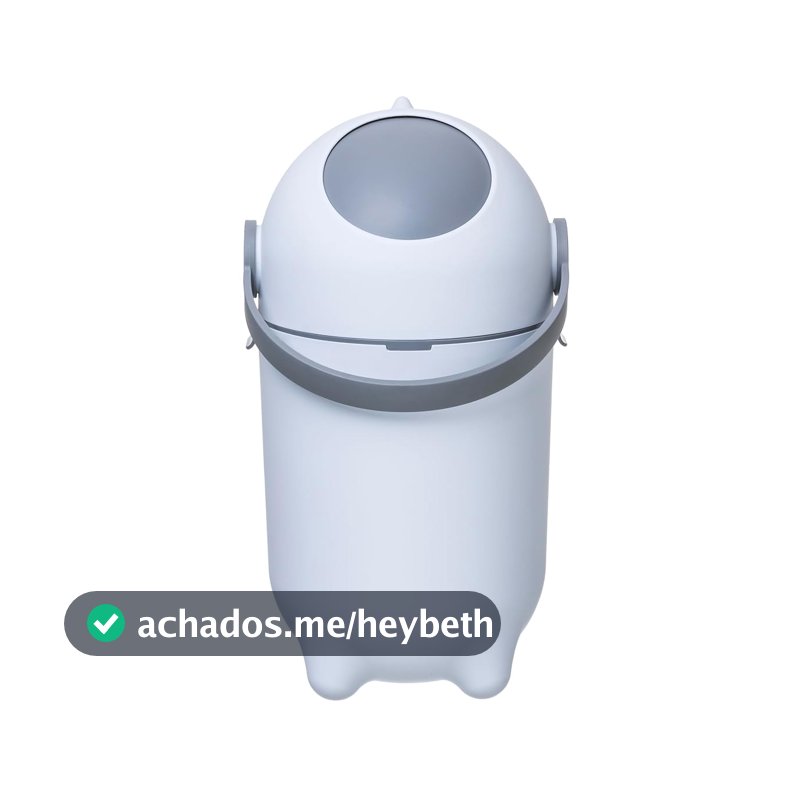 Gato Panda - Lixeira Anti Odor Classic 10 Litros – Design Compacto e Higiênico, Fácil de Limpar, Ideal para Quartos de Bebê, Cozinhas