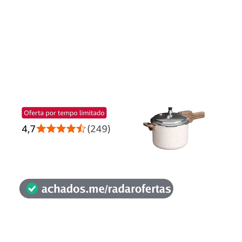 Mimo Style Panela de Pressão PressCook Marmol, Antiaderente 6,8l