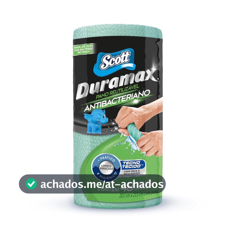 Pano Reutilizável em Rolo Scott Duramax, 48 Folhas