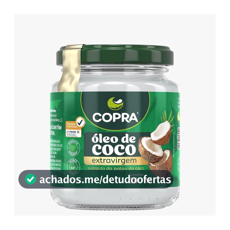 Óleo de Coco Extra Virgem Copra, 200ml