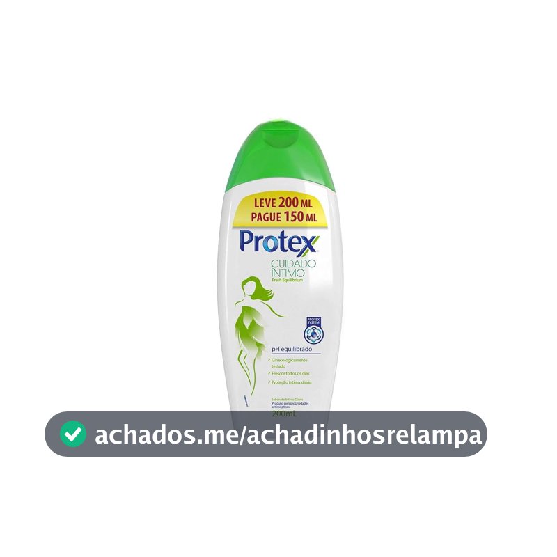 Protex Fresh Equilibrium Sabonete Líquido Íntimo, Leve 200ml Pague 150ml
