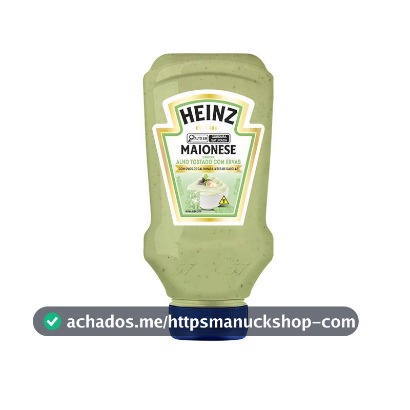 Heinz Maionese Alho Tostado com Ervas 215G