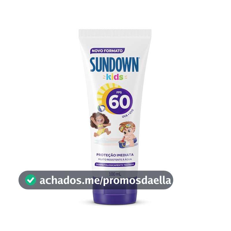 Protetor Solar Corporal em Loção Sundown Kids, FPS 60, 100ml
