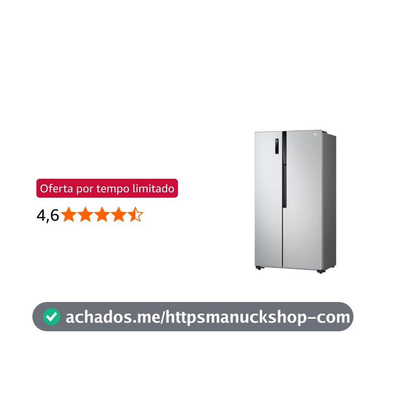 Refrigerador LG 509 Litros Side By Side Prata – 220 Volts