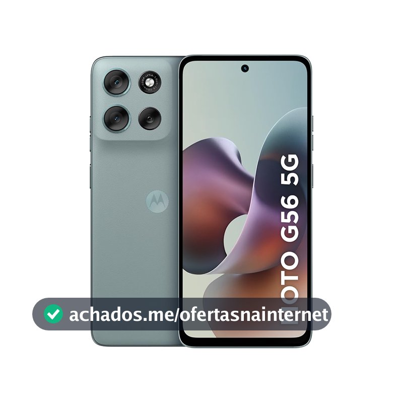 Smartphone Motorola Moto g56 5G - 256GB 8GB RAM+16GB Ram Boost e 50MP Sony Lytia 600 Camera Ultrarresistencia militar IP68 + IP69 - Cinza