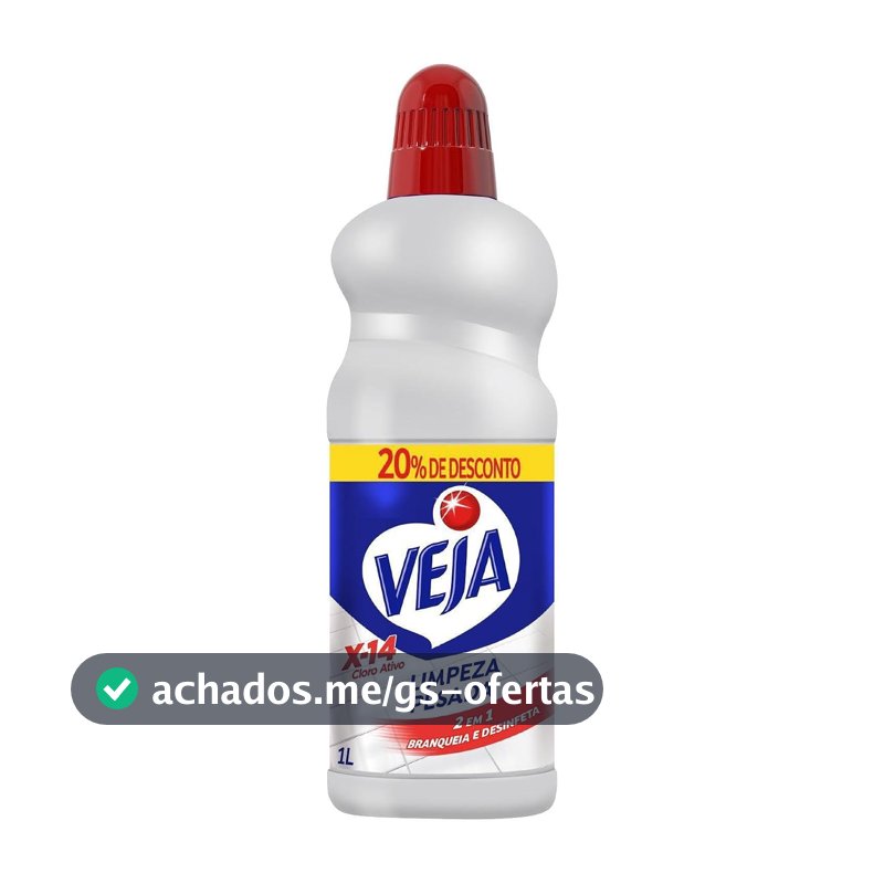 Veja Limpador para Limpeza Pesada Cloro Ativo 2 em 1 - 1L