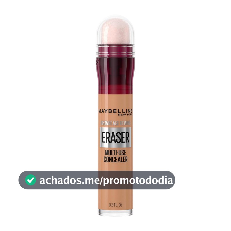 Maybelline NY Instant Age Rewind Corretivo Líquido, Multiuso que Corrige Olheiras e Linhas Finas, Contorna e Ilumina, Alta Cobertura e Fórmula Vegana, Cor 130 Medium, 6ml