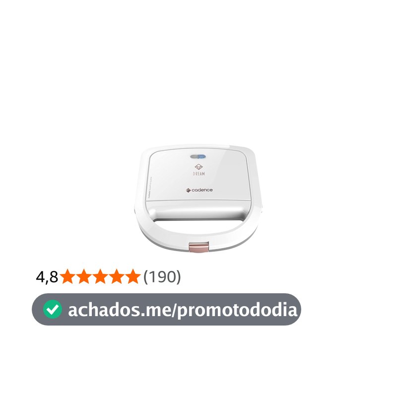 Sanduicheira Cadence Dream Rosé Gold - 220V