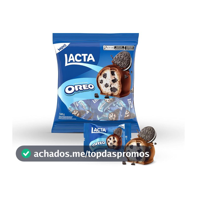 Lacta Oreo - Wafer Recheado Sabor Chocolate Pacote 540g