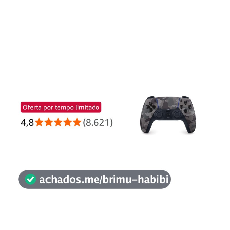Controle sem fio PlayStation DualSense™ – Gray Camouflage
