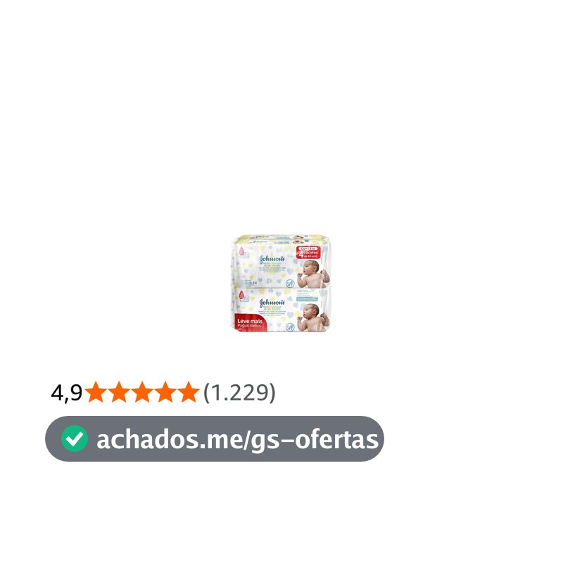 Lenços Umedecidos Johnson's Baby Recém-Nascido, 192 Unidades