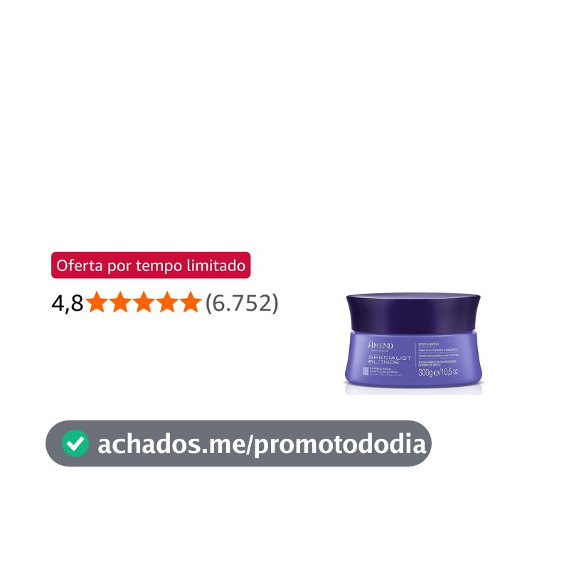 Máscara Matizadora com Extrato de Mirtilo 300g
