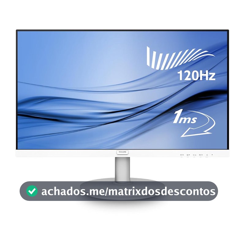 Monitor Branco Philips 22" 120Hz 1ms Gaming 221V8LBW3