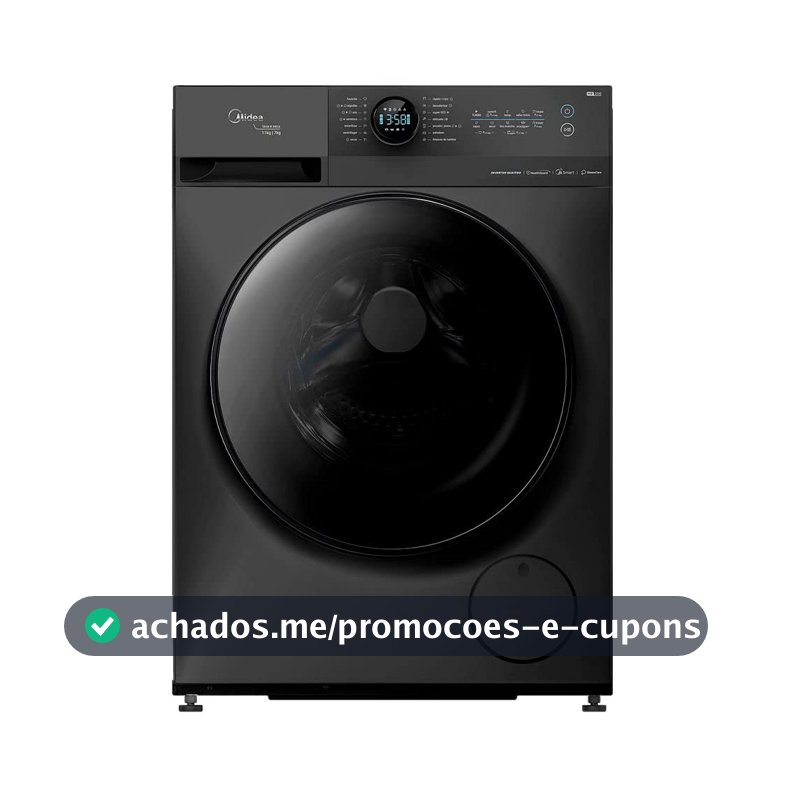 Lava e Seca Midea HealthGuard Smart 11kg Titanium 127V