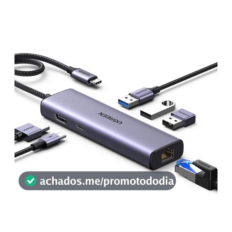UGREEN Revodok Hub USB C 6 em 1