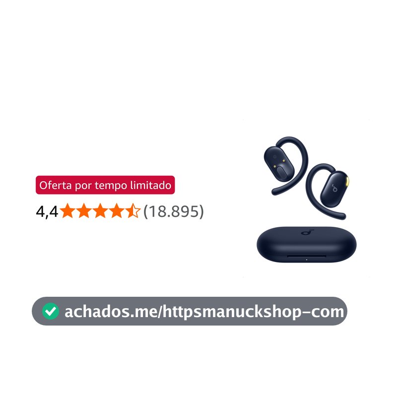 soundcore V20i da Anker, Fone de Ouvido Bluetooth Aberto e Esportivo, 36H