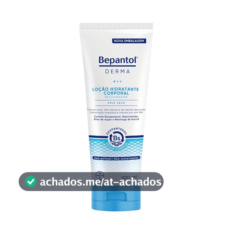 Bepantol Derma Hidratante Corporal Restaurador, Loção para Pele Seca 200ml