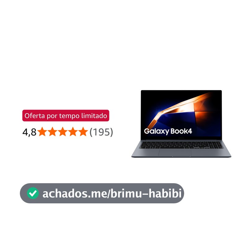Samsung Galaxy Book4 Intel® Core™ i7-1355U, Windows 11 Home, 16GB, 512GB SSD, Iris Xe, 15.6'' Full HD LED, 1.55kg.