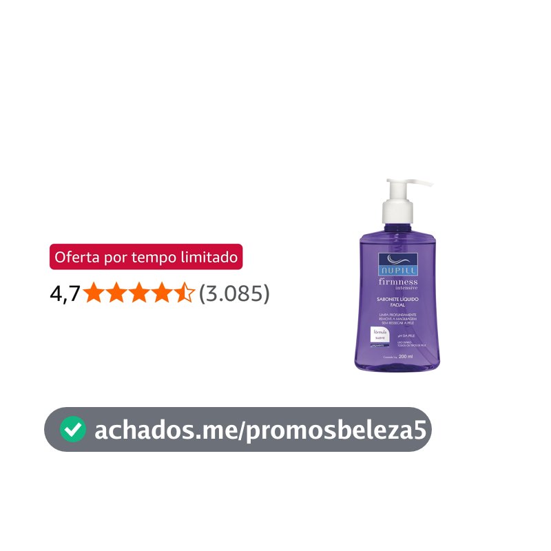 Nupill Sabonete Liquido Facial Firmness 200Ml Roxo