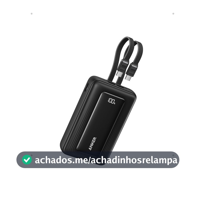 Anker Zolo Power Bank 20.000mAh, Turbo até 45W, Carregador Portátil