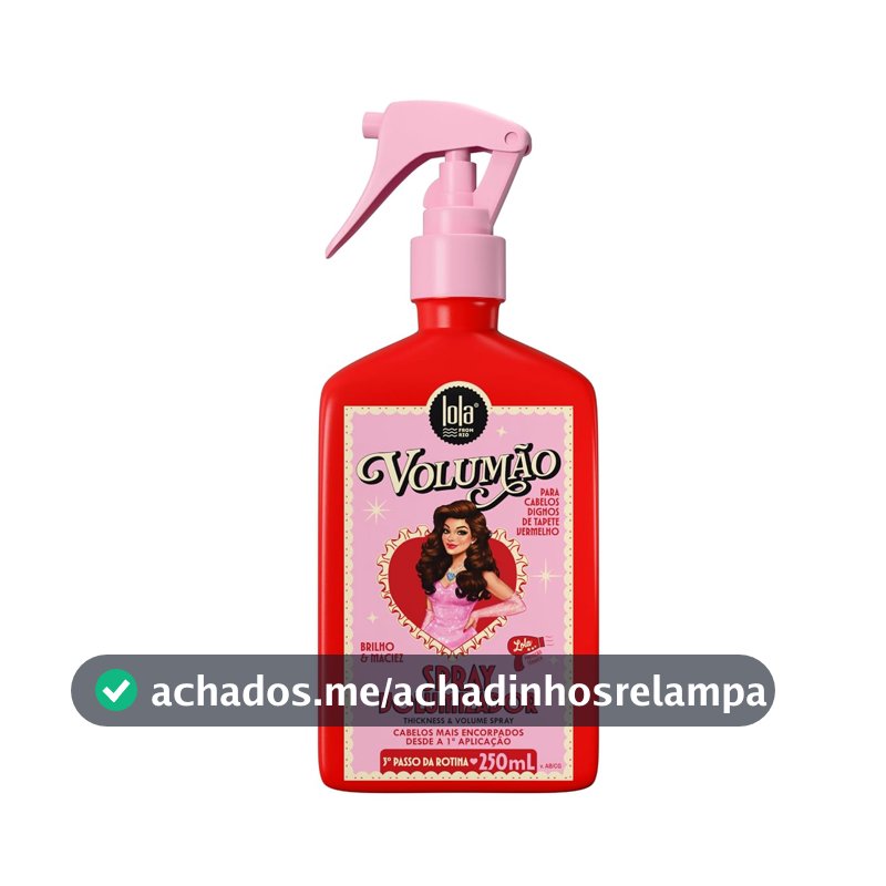 Spray Hidratante Volumão 250ml - Lola from Rio
