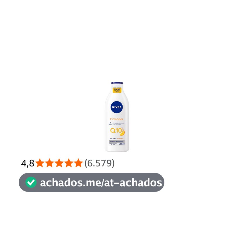 NIVEA Loção Hidratante Firmador Q10 + Vitamina C 400ml, Hidratação Intensa 48h, Pele Firme e Elasticidade, Corporal, Todos os Tipos de Pele