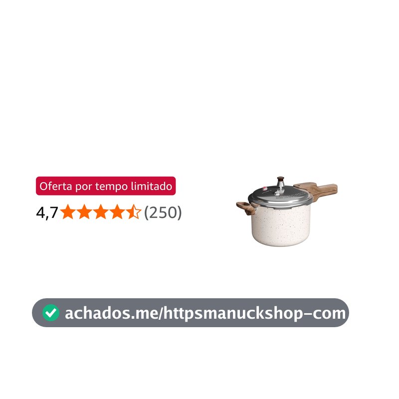 Mimo Style Panela de Pressão PressCook Marmol, Antiaderente 6,8l