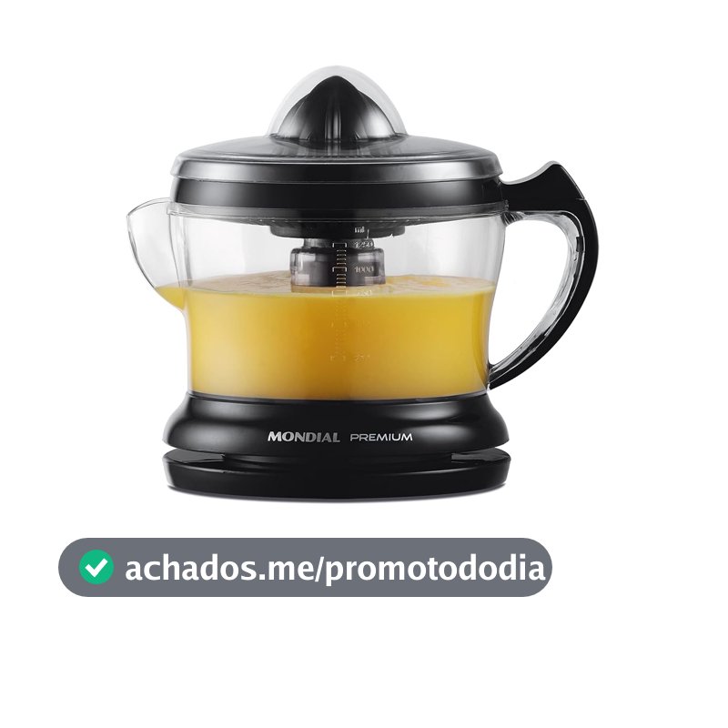 MONDIAL Espremedor Premium, Preto, 30W, 110V - E-02