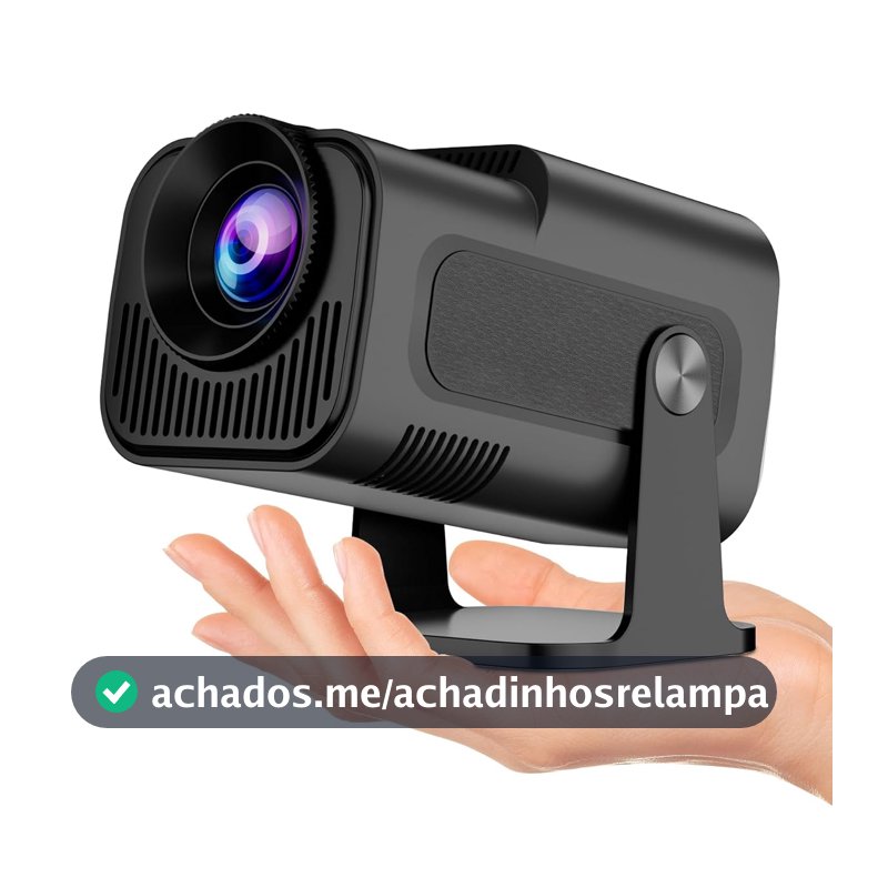 ZDSSY HY320 Mini, Projetor Portatil 5G Wifi 6, Bluetooth 5.0 e Android 11, Suporte 4K e 720P Nativo, 12,000 Lumens, Projetor Led com 4D/4P e Auto de Correccao, 180° Giratorio, Zoom Eletronico