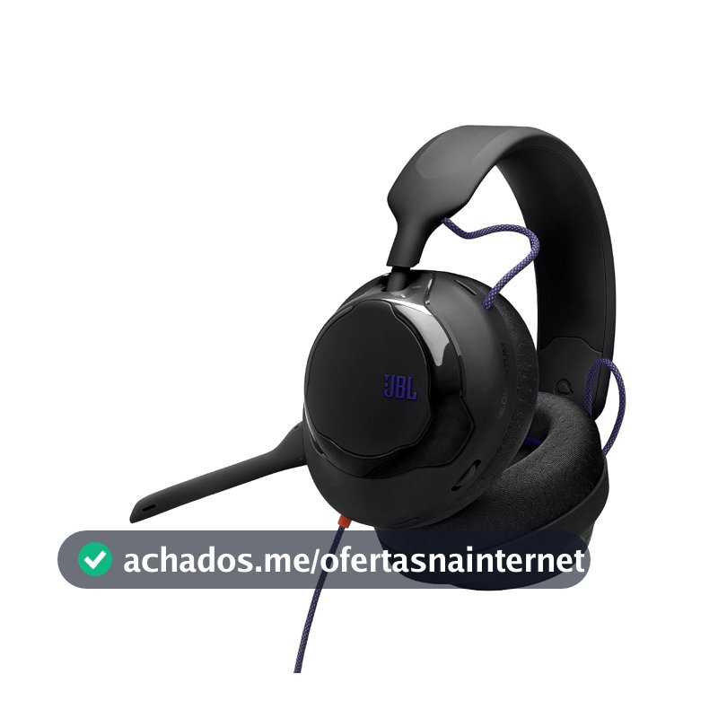JBL, Fone de Ouvido Com Fio, Quantum 120, Headset Gamer, Over Ear Preto