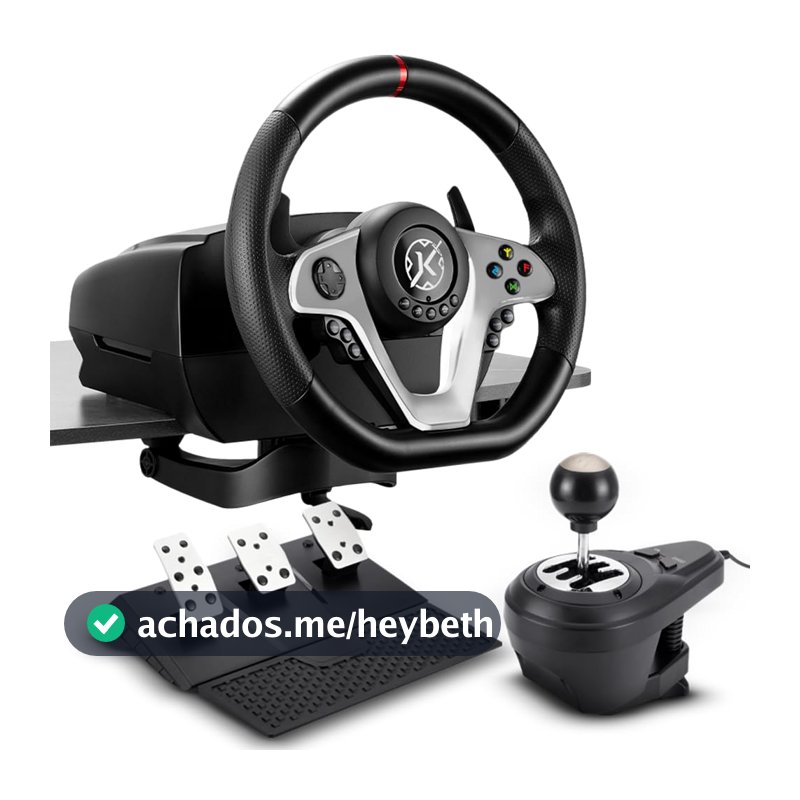 Kalkan Kit Simulador de Corrida G500 ProRacing Volante Pedais e Câmbio USB Force Feedback 3.2Nm 900° Compatível c/ PC, Xbox, PS4 - KLK00032