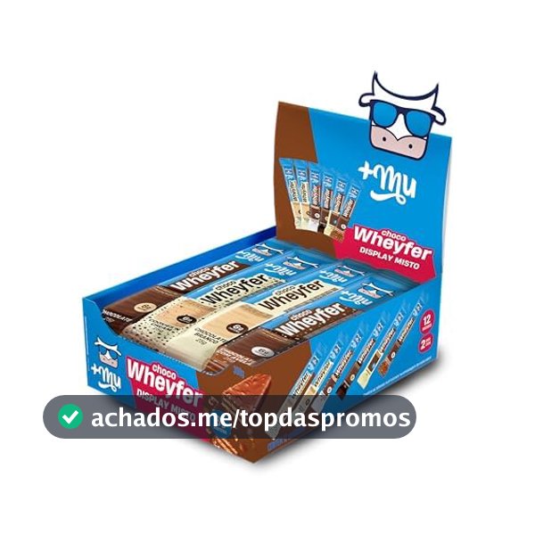 +Mu Chocowheyfer Proteico Caixa Mista - Display 12 unidades
