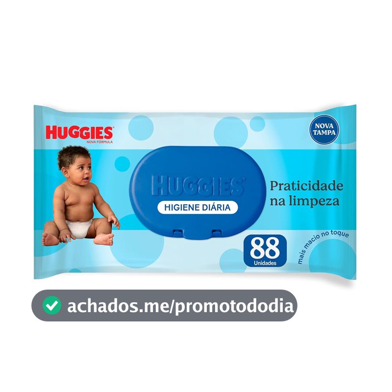 Huggies Lenços Umedecidos Higiene Diária Rendem 2x Mais 88 Un