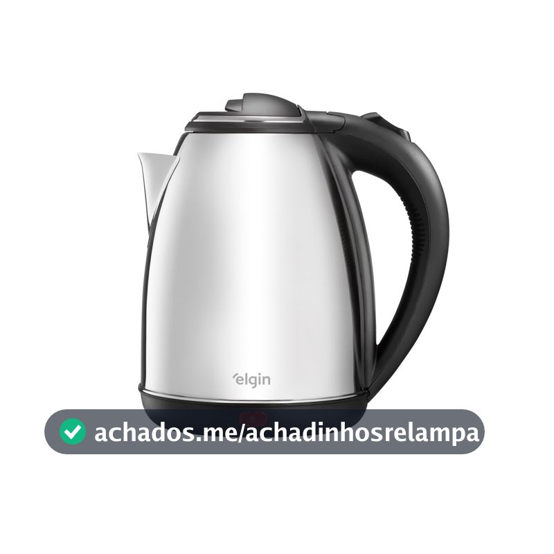Chaleira Elétrica Elgin Cha10 1,8L Sem Fio com Desligamento Automático, Portátil, Inox