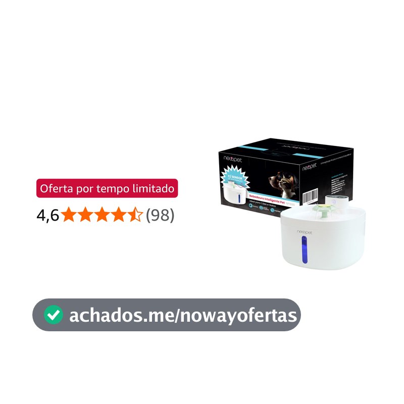 2.6L Fonte de água para gatos, Sensor sem fio USB Fonte de água Automática para Gatos e Vários Animais de Estimação, Operada sem Fio