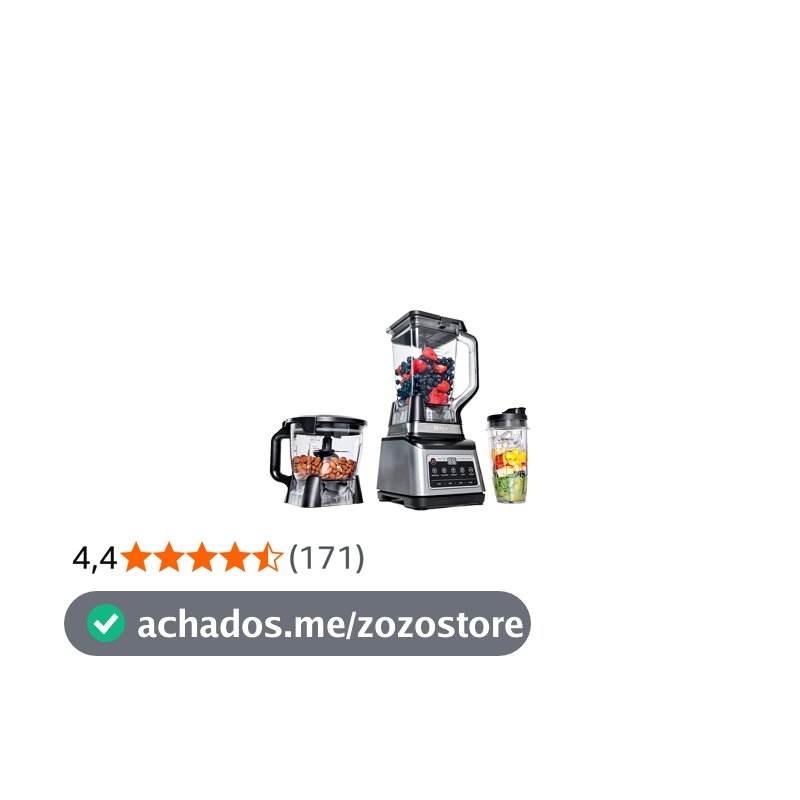 Ninja, Liquidificador, Kitchen System, 3 em 1, 1.200W, 110V