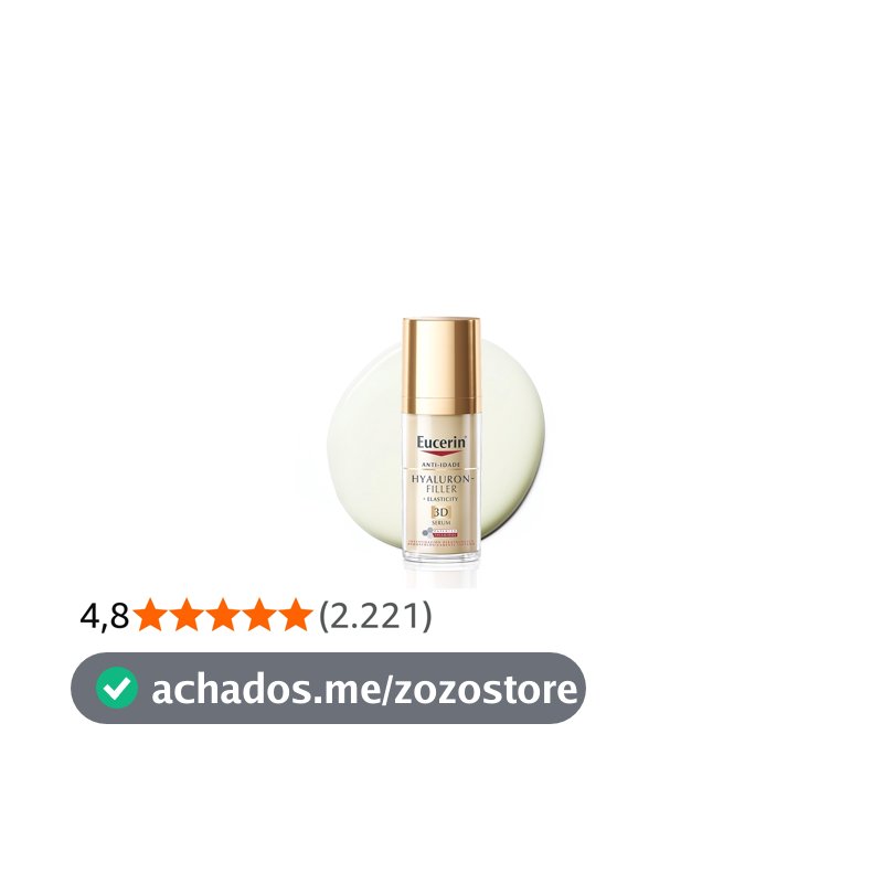 EUCERIN 3D Sérum Facial Anti-idade Firmador 30ml, Elasticity, Pele Madura, Hyaluron-Filler, Ácido Hialurônico, Antirrugas