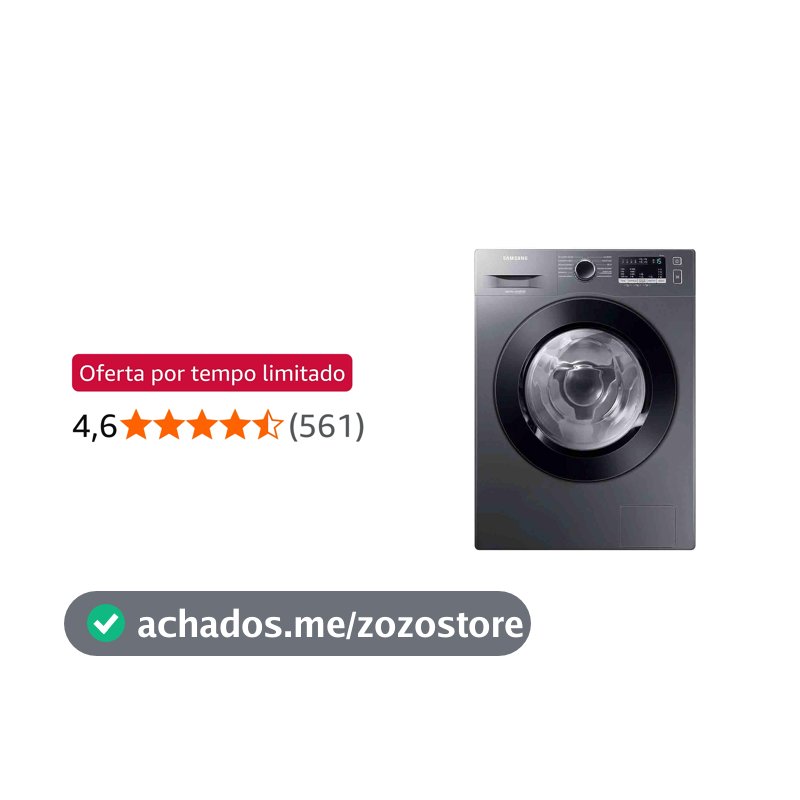 Samsung Lava e Seca WD11M com Digital Inverter WD11M4473PX Inox Look 11/7kg - 220V