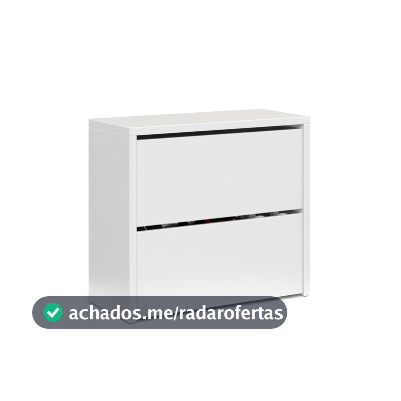 Sapateira Articulada Safira 2 Portas Basculante Mell (Branco)