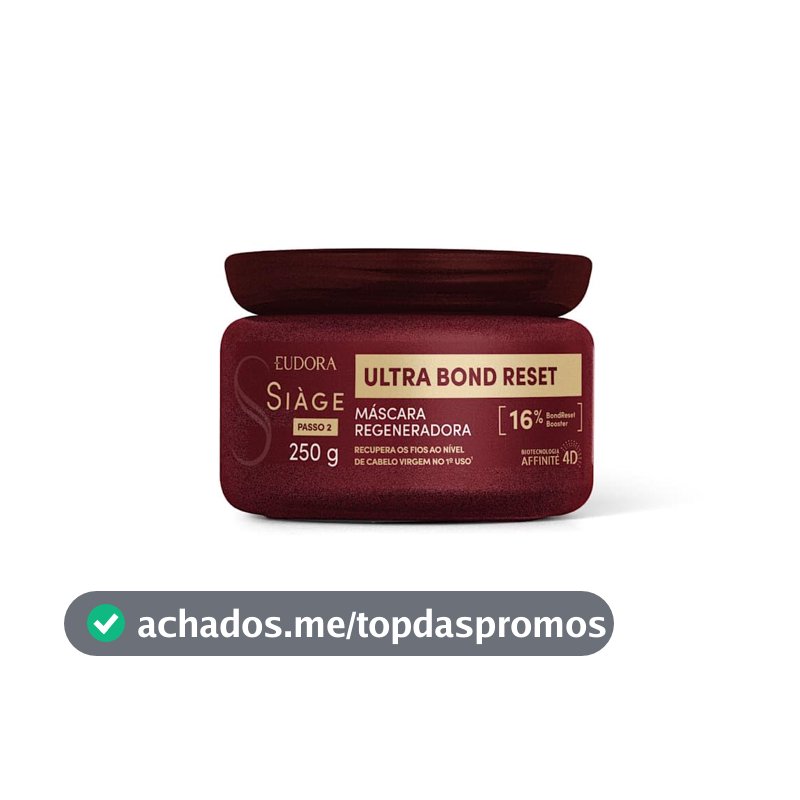 Máscara Capilar Eudora Siàge Bond Reset, 250g