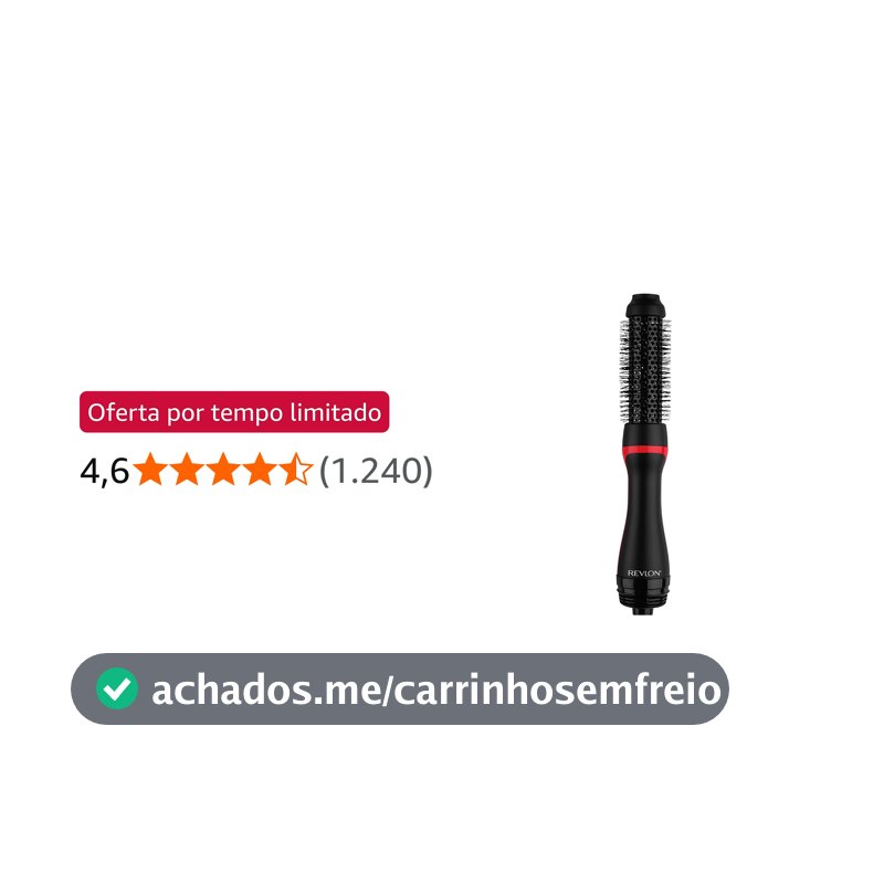 Escova Secadora Alisadora Revlon Root Booster (127)