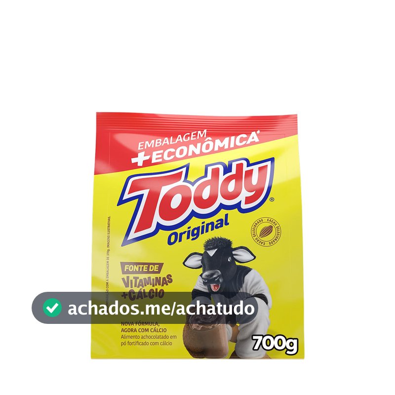 Achocolatado Em Pó Original Toddy 700G + Econômica