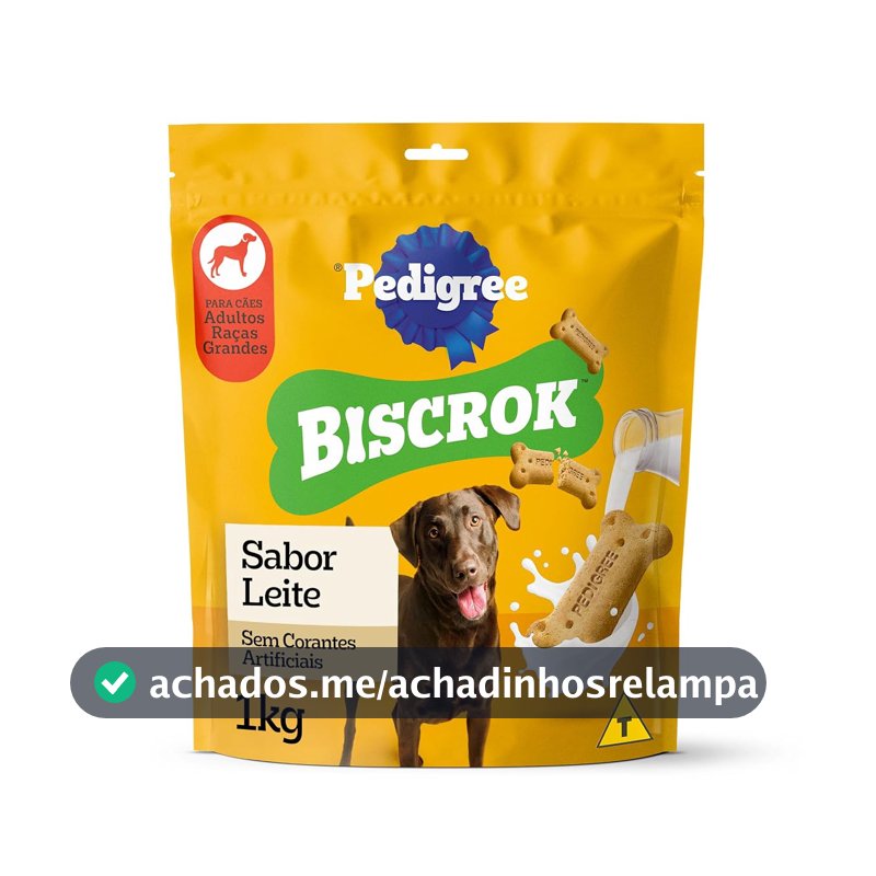 Biscoito Pedigree Biscrok Para Cães Adultos Raças Grandes, 1 kg