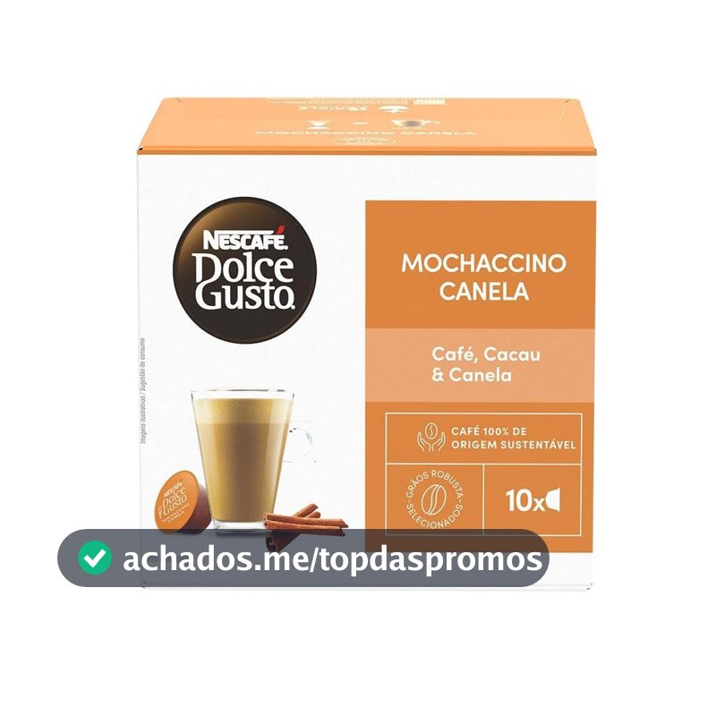 Café em Cápsula NESCAFÉ DOLCE GUSTO Mochaccino Canela 10 Cápsulas