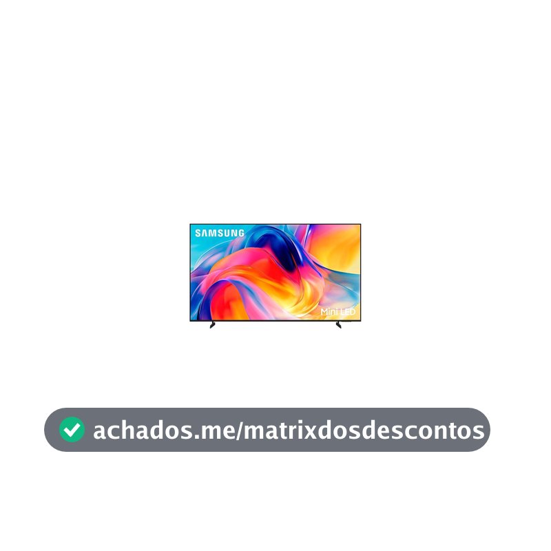 Samsung Smart TV 75" Mini LED 4K M75H 26/2027, Vision AI Companion, Modo Futebol, Xbox Cloud Gaming, Canais Gratuitos, 7 Anos de Atualização
