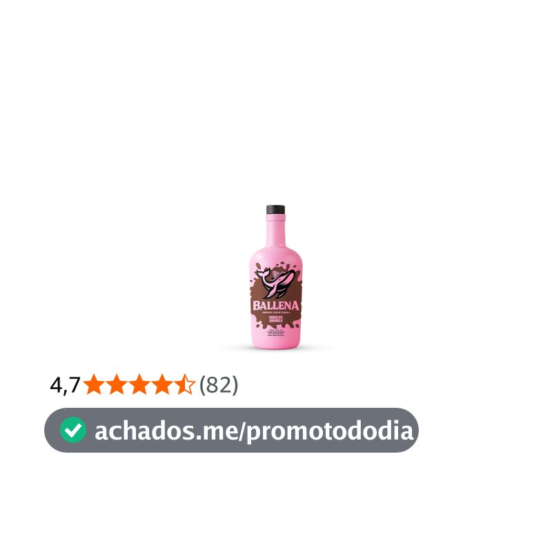 Licor Ballena chocolate e caramelo 750ml