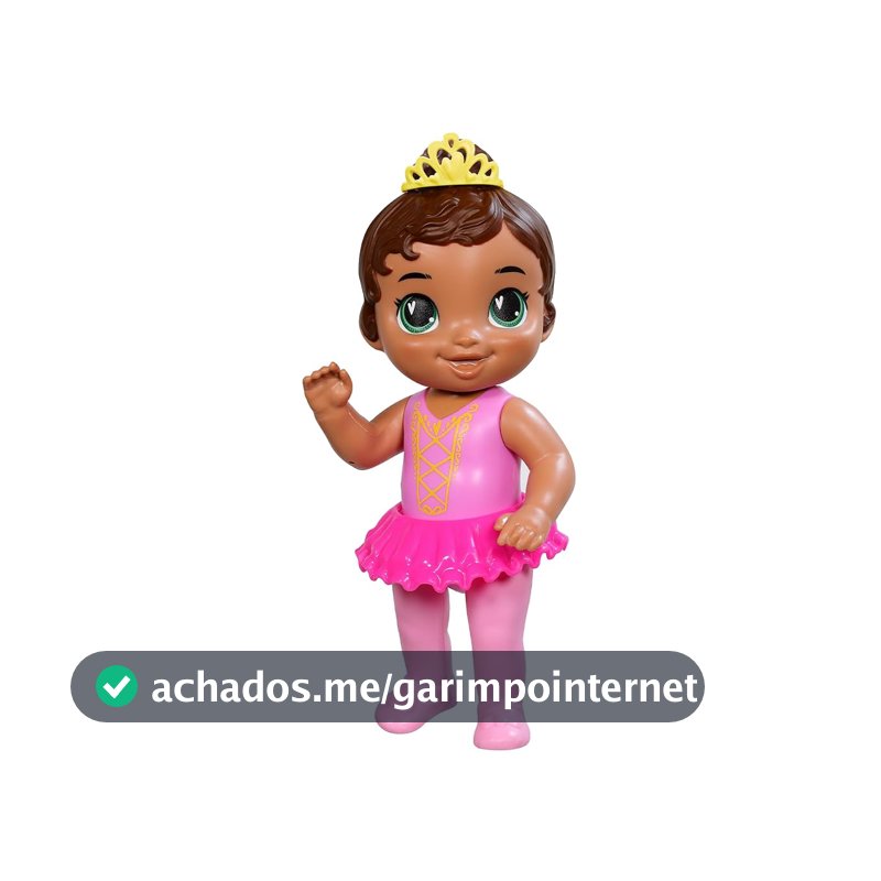 Baby Alive, Boneca, Princesa Bailarina - Cabelos Castanhos, Tiara Removível, 26 cm - A partir de 3 Anos