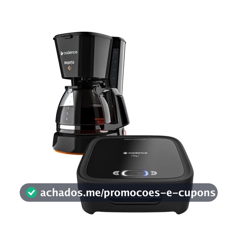 Kit Click Cadence - Sanduicheira e Cafeteira Desperta - 220V