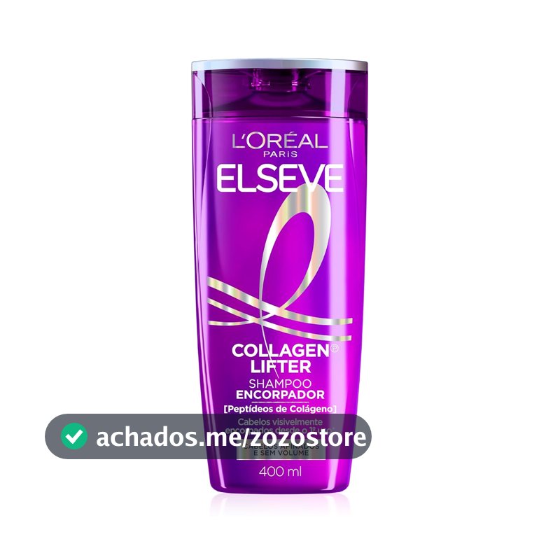 Shampoo para Cabelos Finos Elseve L'Oréal Paris Colágeno Encorpador 400ml