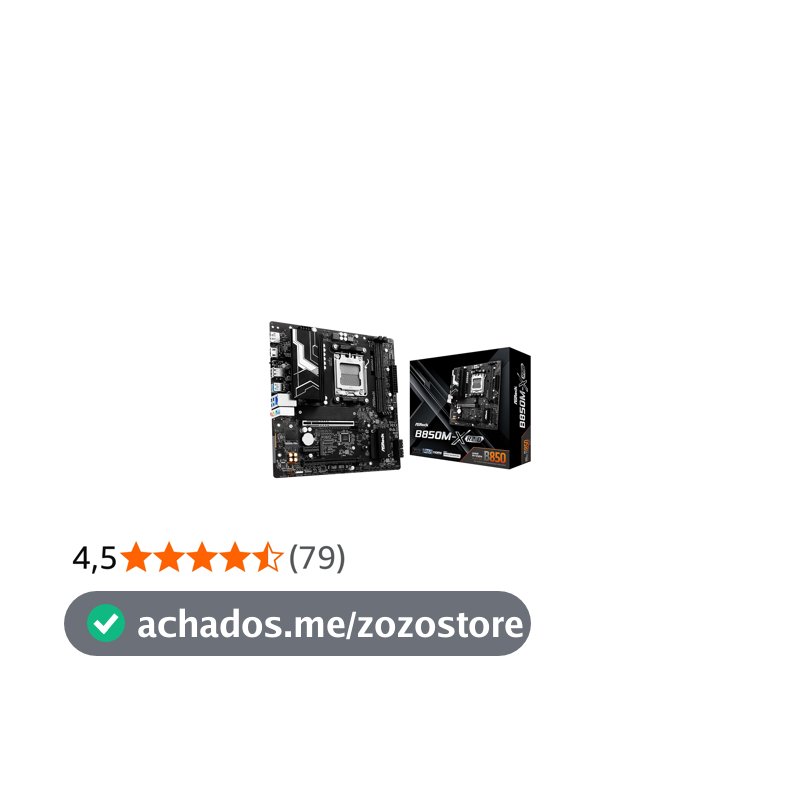 Placa Mãe Asrock B850M-X R2.0 (AM5/2xDDR5/HDMI/DP/M.2/USB 3.2)